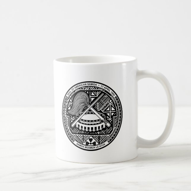 Mug Manteau des Samoa américaines des bras (Droite)