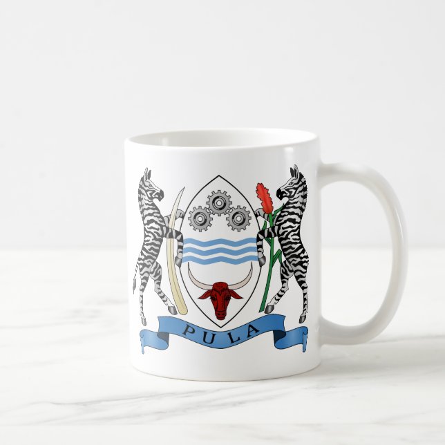 Mug Manteau du Botswana des bras BW (Droite)
