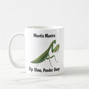 Mug Mantis de prière illustrée personnalisée