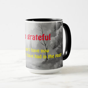 Mug Mantra transformationnel Je suis reconnaissant pou