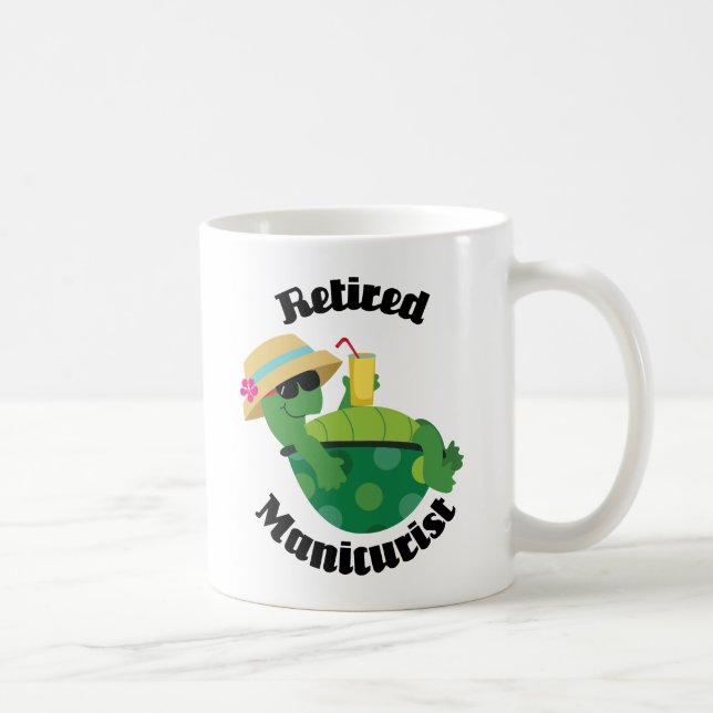 Mug Manucure retraité (tortue) (Droite)