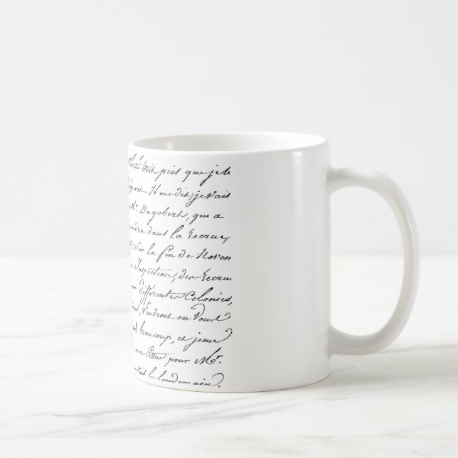 Mug Manuscrit de Paris de Français (Droite)