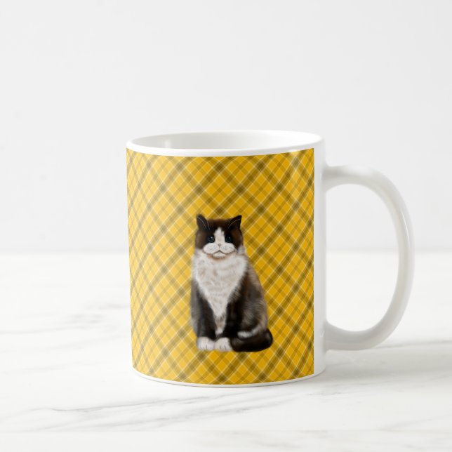 Mug manx cat bi-col (Droite)