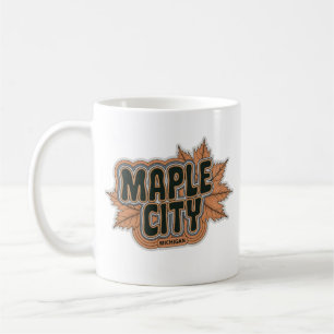 Mug Maple City les années 70 Retro Michigan Vintage Co
