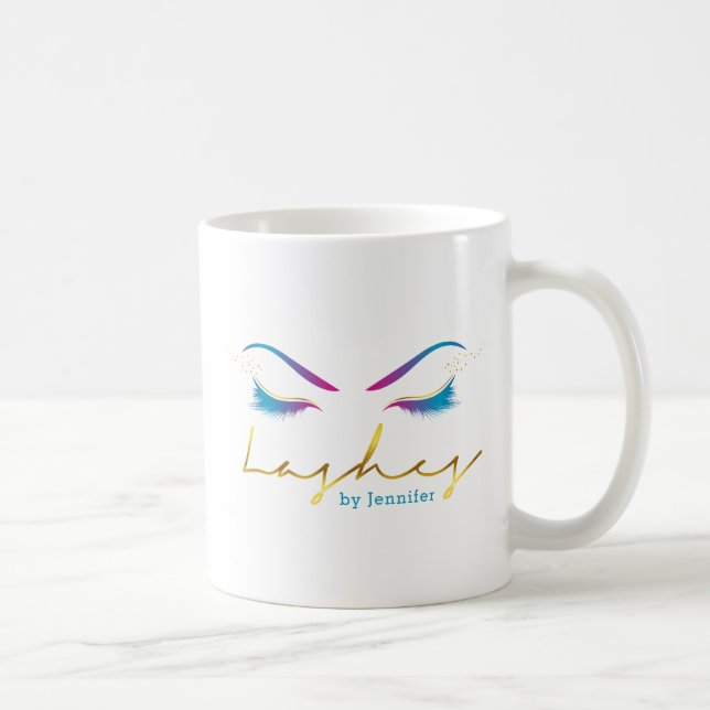 Mug Maquillage Artiste Eyelash Lashes Déchets de peint (Droite)