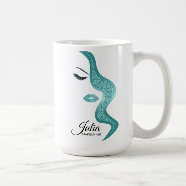 Mug Maquillage avec effet parties scintillant (Droite)