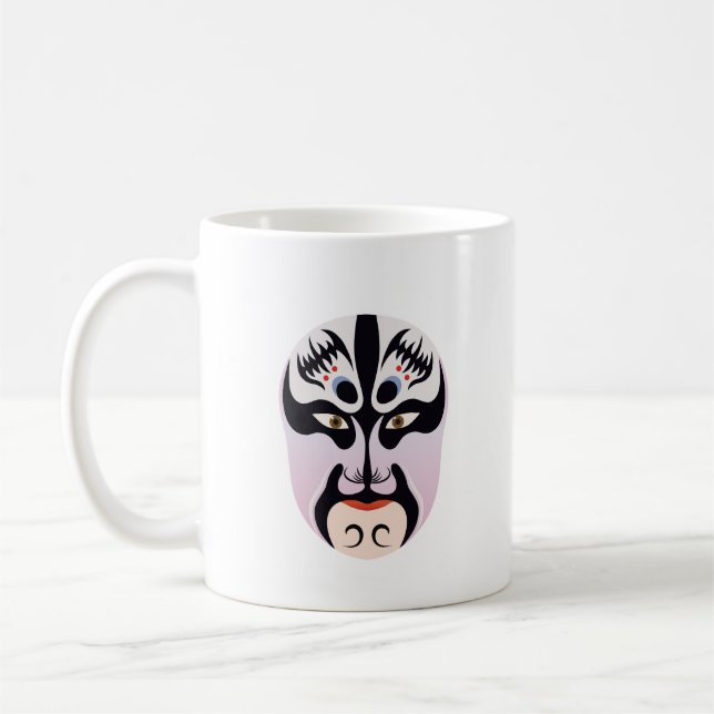 Mug Maquillage d'opéra de Pékin Zhang Fei (Gauche)