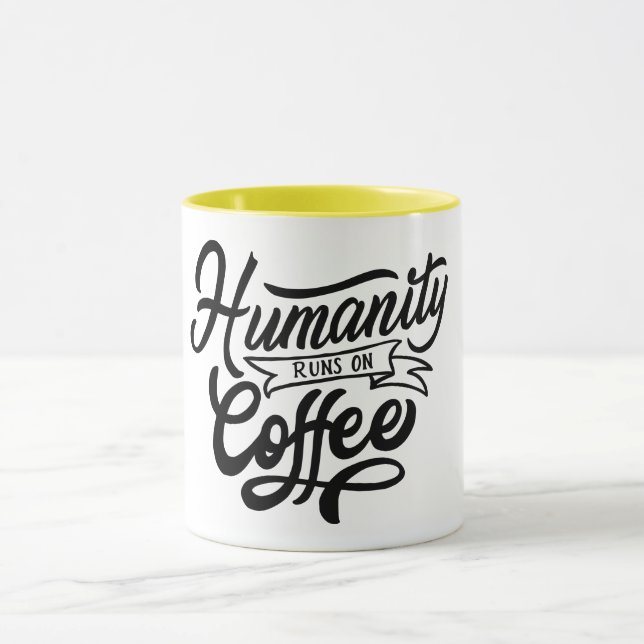 Mug Marathi court sur le café (Centre)