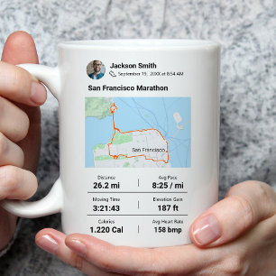 Mug Marathon Meilleur cadeau pour coureur de semi-ma