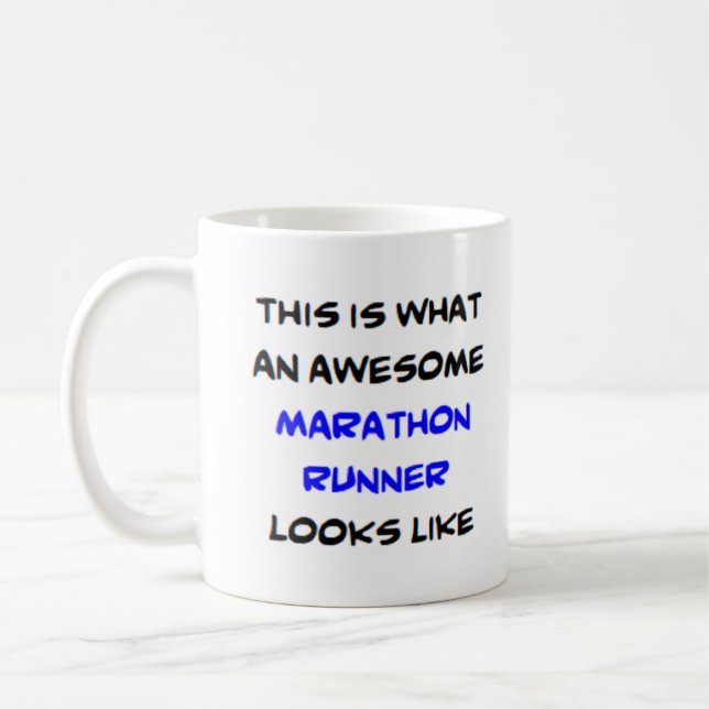 Mug marathon runner, génial (Gauche)