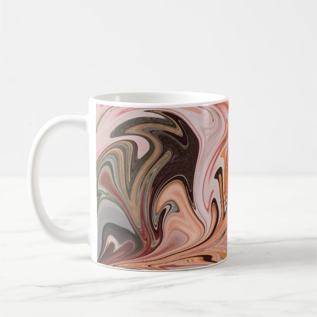 Mug Marble Forms – Pink & Beige Soft Marble (Gauche)