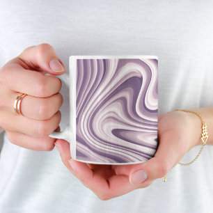 Mug Marbre Abstrait pourpre liquide