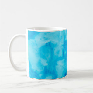 Mug Marbre blanc bleu texture avec motif naturel