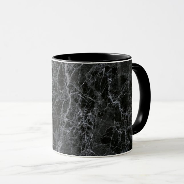 Mug Marbre noir (Devant droit)