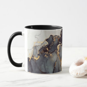 Mug Marbre noir or assez