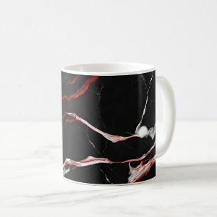 Mug Marbre rouge noir