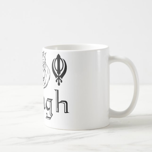 Mug Marchandises sikhes de conception de Khanda Khalsa (Droite)