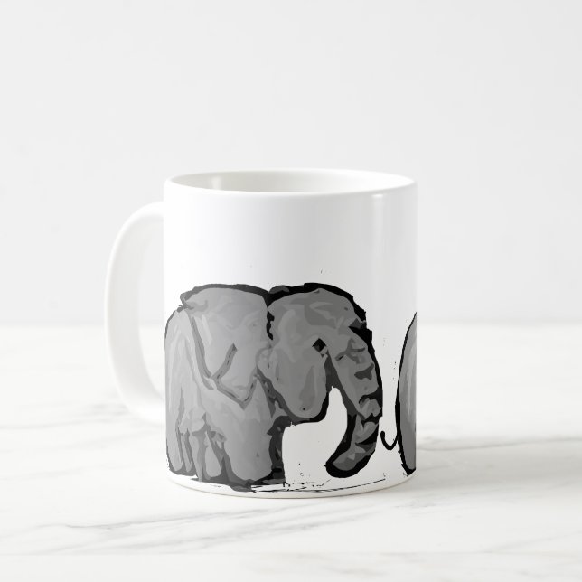 Mug Marche de l'éléphant (Devant gauche)