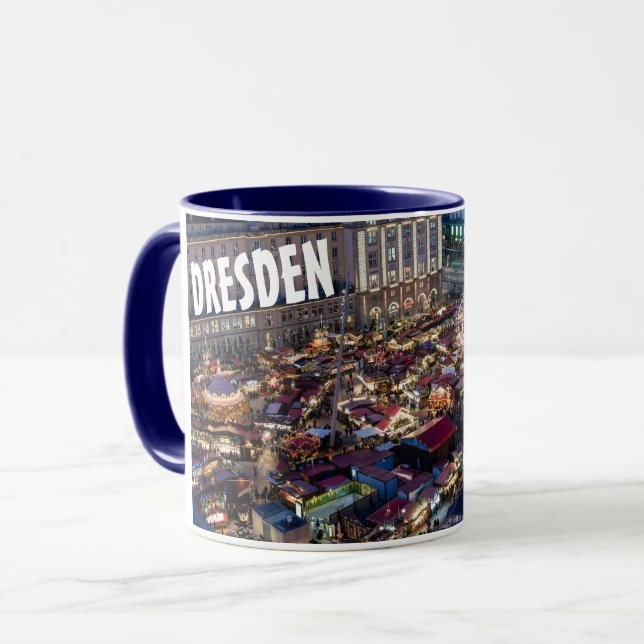 Mug Marché de Noël de Dresde (Devant gauche)