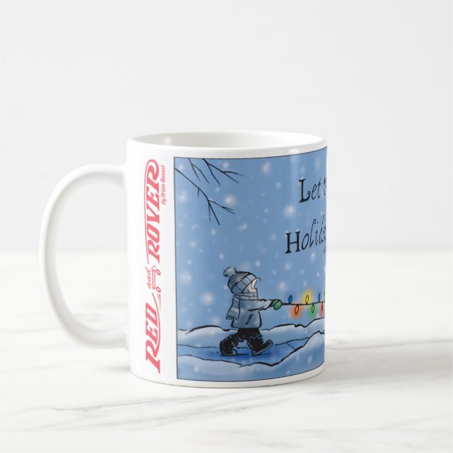 Mug Marche des neiges de Noël et de Rover (Gauche)