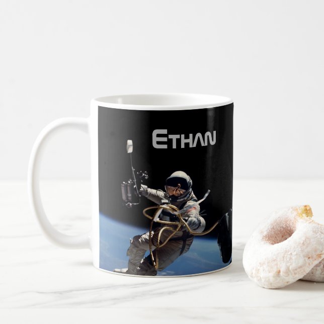 Mug Marche spatiale pour astronaute personnel (Avec donut)