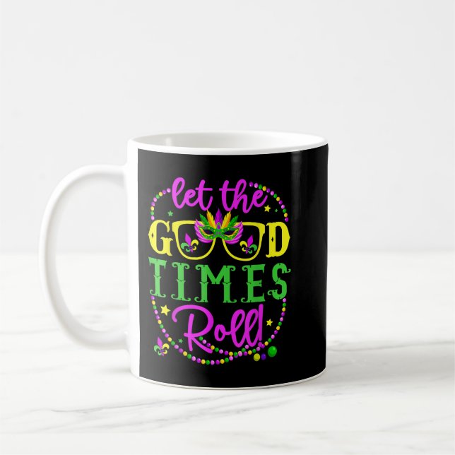 Mug Mardi Gras A Laissé Le Bon Temps Rouler (Gauche)