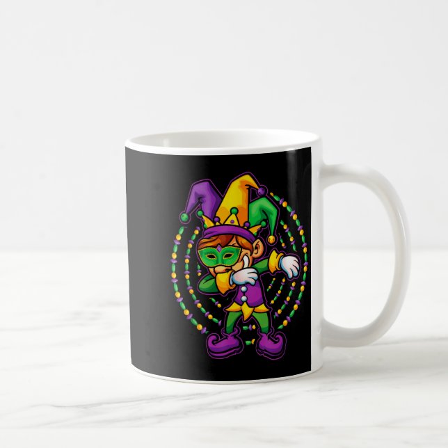 Mug Mardi Gras Dabbing Boys Kids Gift Funny New Orlean (Droite)