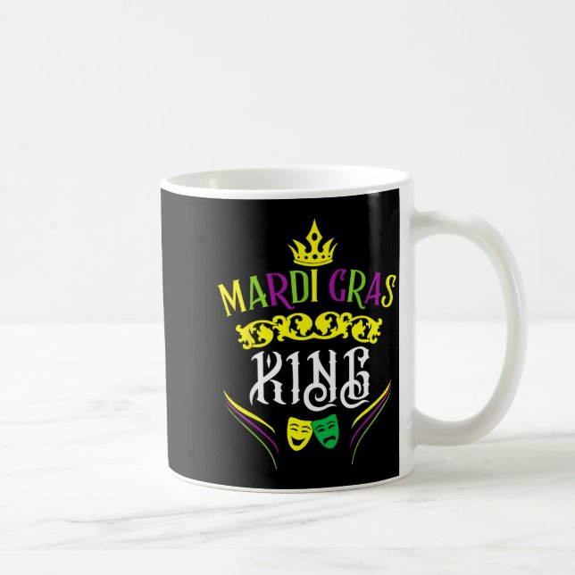 Mug Mardi Gras King Funny New Orleans Party Parade  (Droite)