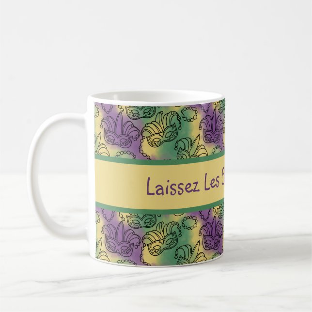 Mug Mardi Gras Laissez Les Bon Temps Rouler (Gauche)