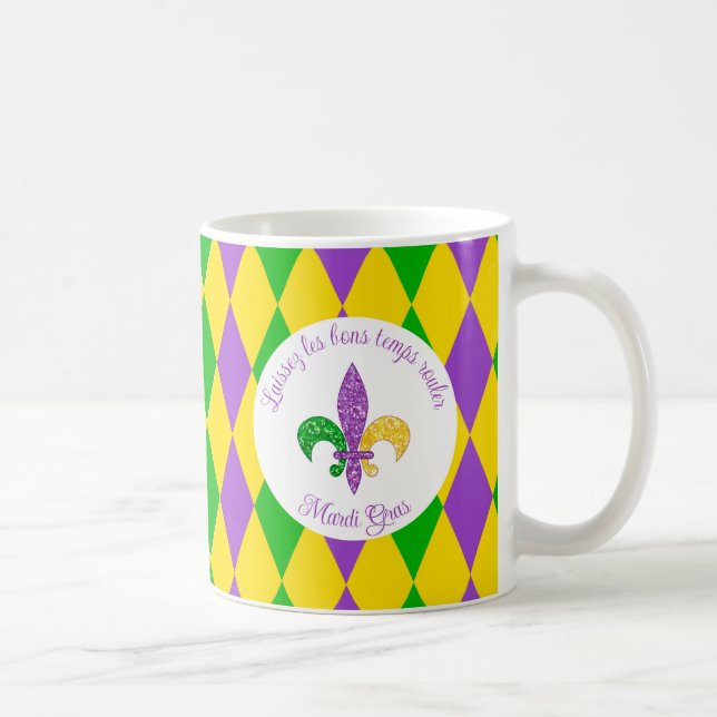 Mug Mardi Gras ! Laissons les bons moments rouler (Droite)