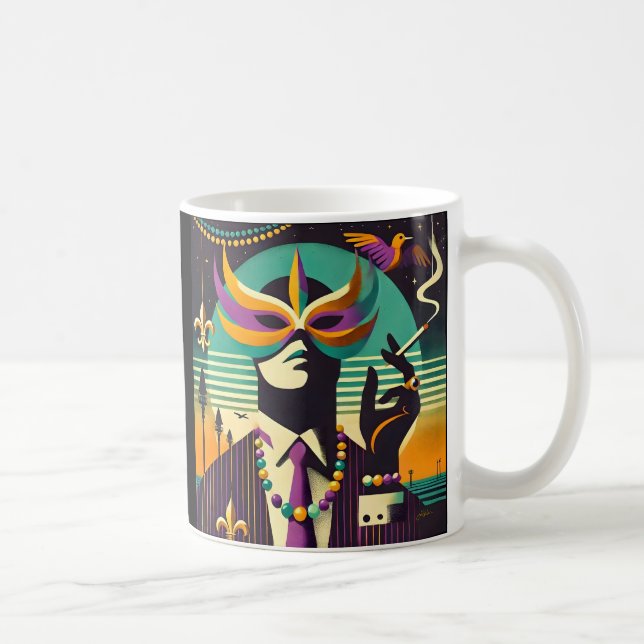Mug Mardi Gras L'Homme Fumeur (Droite)