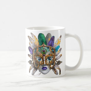 Mug Mardi Gras Météo et Masque Métal