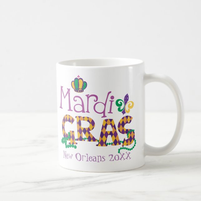 Mug Mardi Gras personnalisé (Droite)