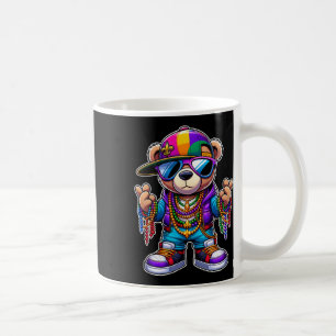 Mug Mardi Gras pour garçons Hip Hop masculin Ourson mi