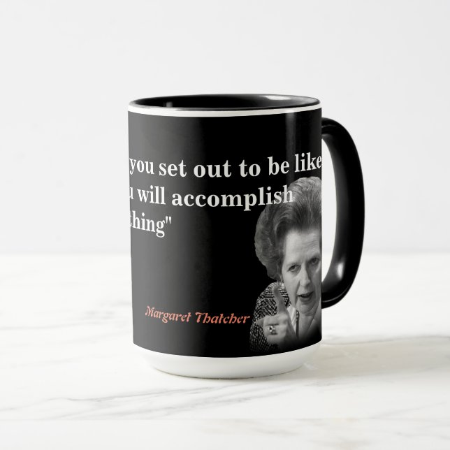 Mug Margaret Thatcher Cite D'Aimer (Devant droit)