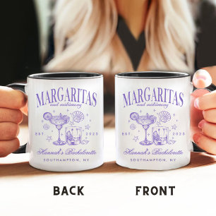 Mug Margaritas Rétro Modernes et Mariage Rayé Bach