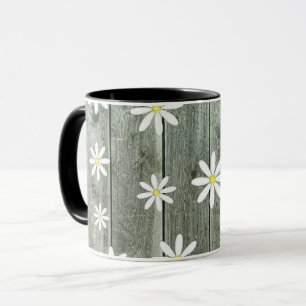 Mug Marguerite de planche de grange