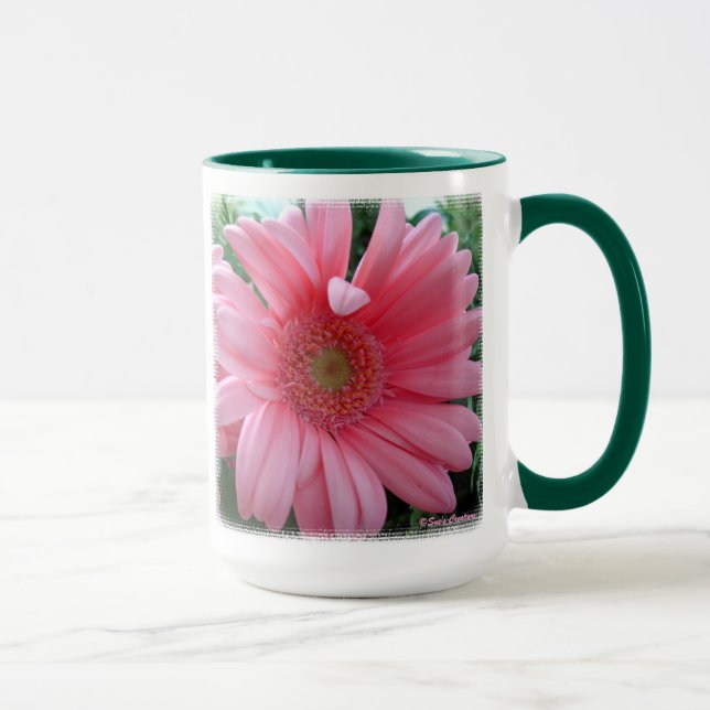 Mug Marguerite rose de Gerber (Droite)