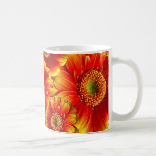 Mug Marguerites de Gerbera jaune et orange