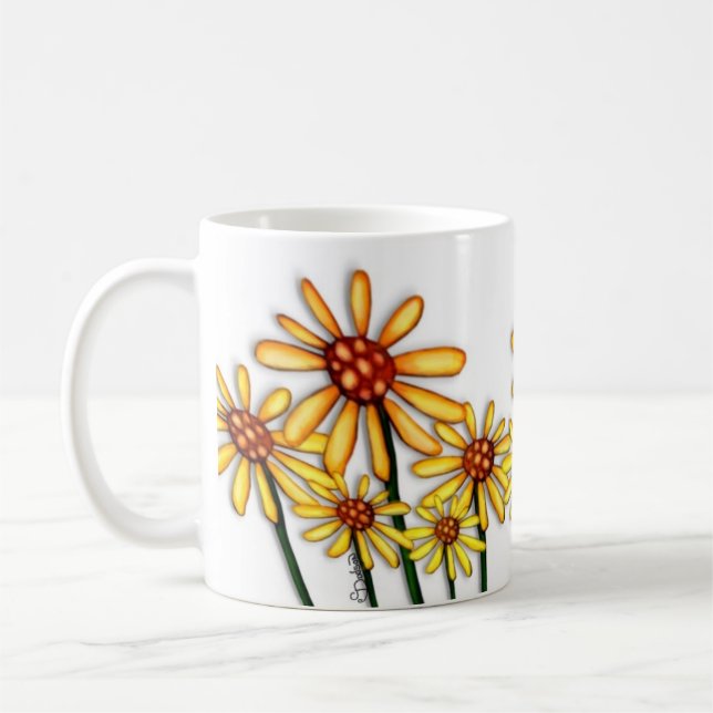 Mug Marguerites jaunes (Gauche)