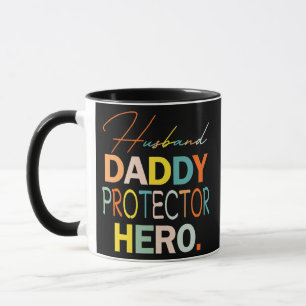 Mug Mari Daddy Protecteur Héros Drôle Fête des pères
