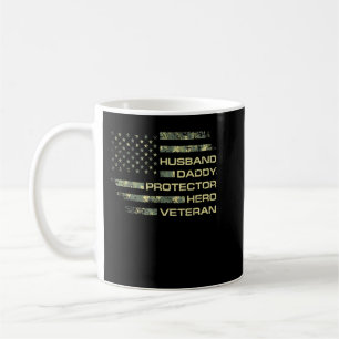 Mug Mari Daddy Protecteur Héros Vétérinaire USA Drapea