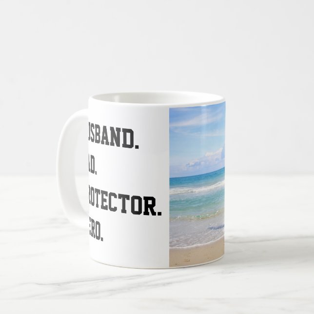 Mug Mari, papa, protecteur, Fête des pères de héros Ph (Devant gauche)