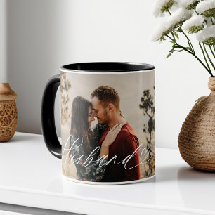 Mug Mari Script Coeur Grateful Chaque Moment Photo