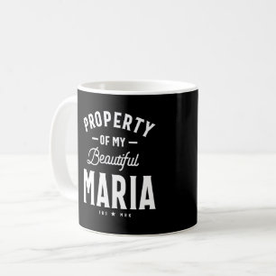 Mug Maria Nom personnalisé Anniversaire Cadeau
