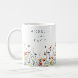 Mug Mariage aux fleurs sauvages vibrantes