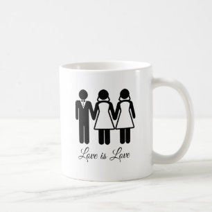 MUG MARIAGE BISEXUEL L'AMOUR EST L'AMOUR