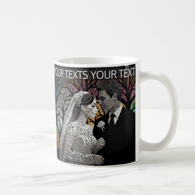 Mug Mariage Couple faveurs & idées cadeaux (Droite)