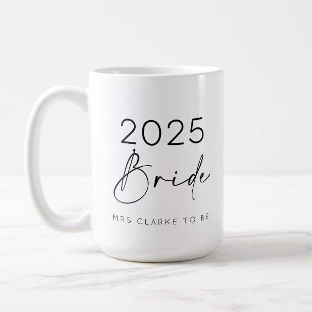 Mug Mariage de la mariée en 2025 (Gauche)