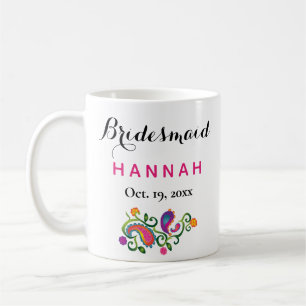 Mug Mariage de script de typographie moderne de Brides
